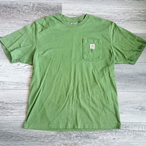 Carhartt Olive Green Loose Fit T-Shirt - Picture 1 of 3